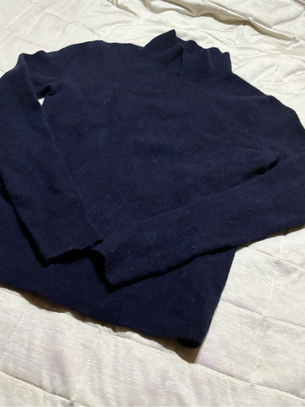 Navy Mock Neck Sweater